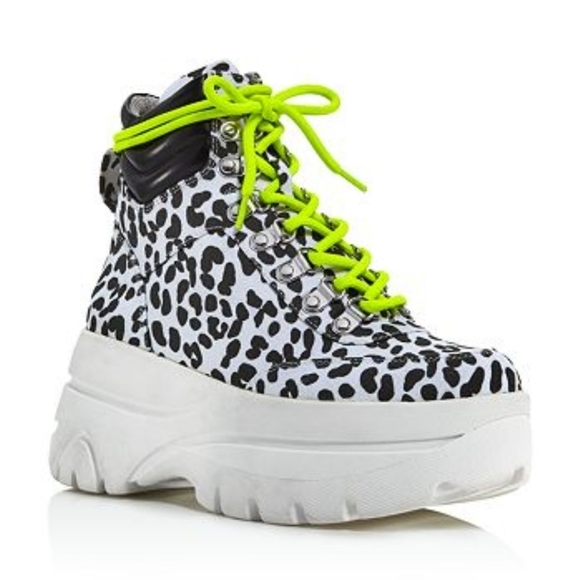 Aqua from Bloomingdales Haly Animal Print Platform Boots NWB